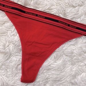 NWOT Victoria's Secret watermelon Red Sporty Thong Bottoms